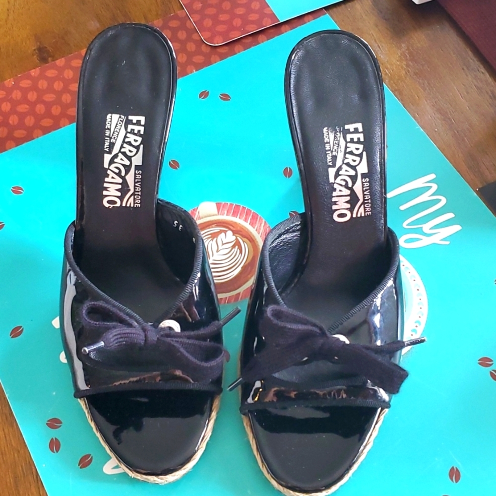 Salvatore Ferragamo black heels